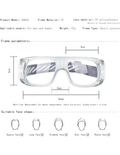 Gafas Deportivas SooGree G8042 Antiviento y Ajustables 2