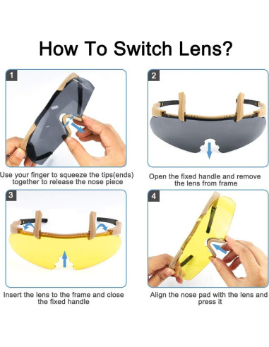 Gafas Tácticas Xaegistac 3 Lentes Intercambiables Unisex