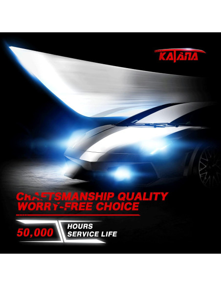 Bombillas de Luz de Niebla KATANA 9005 HB3 400% Brillo 6500K