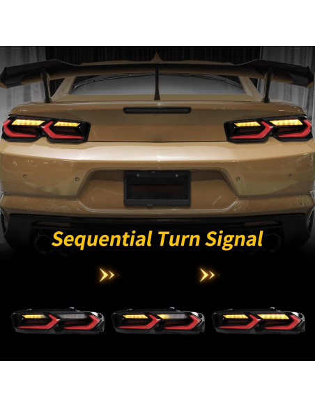 Luces Traseras LED YUANZHENG para Chevy Camaro 2019-2024