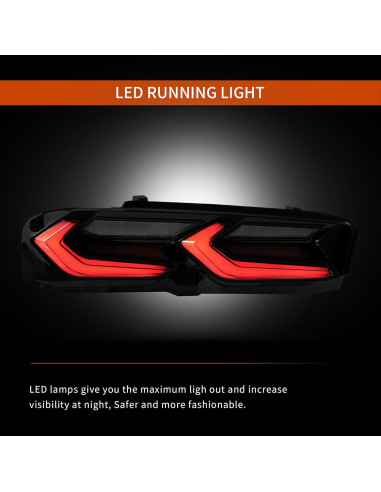 Luces Traseras LED YUANZHENG para Chevy Camaro 2019-2024