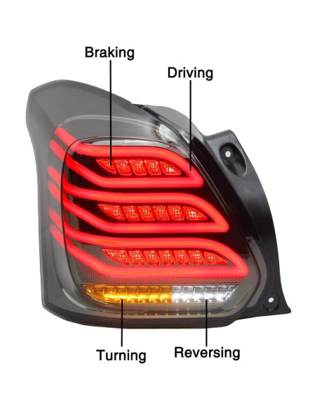 Luz Trasera LED Dreamseek para Suzuki Swift A2L 2017-2023