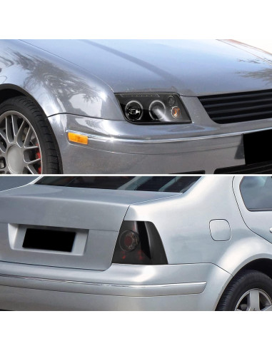 Faros LED y Luces Traseras Negras Brillantes SPEC-D Jetta 1999-2005