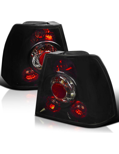 Faros LED y Luces Traseras Negras Brillantes SPEC-D Jetta 1999-2005