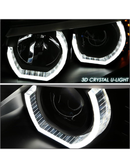 Faro LED Halo 3D D SOLUTIONS para BMW 3-Series E90 Negro