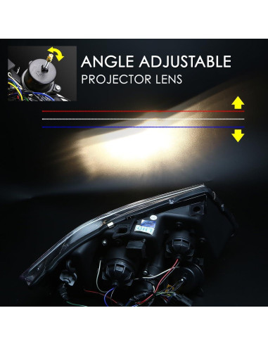 Faro LED Halo 3D D SOLUTIONS para BMW 3-Series E90 Negro