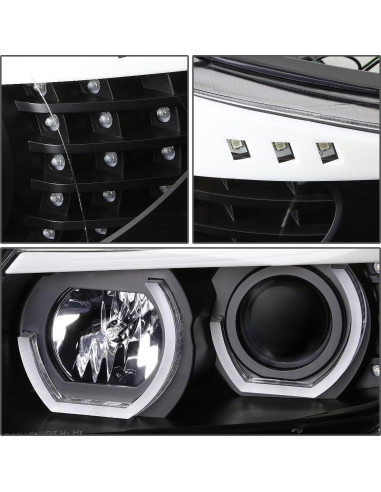 Faro LED Halo 3D D SOLUTIONS para BMW 3-Series E90 Negro