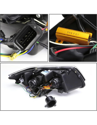 Faro LED Halo 3D D SOLUTIONS para BMW 3-Series E90 Negro