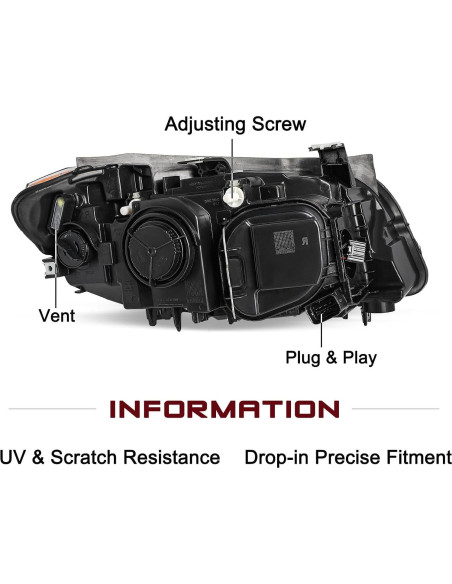 Faros Xenón JSBOYAT para BMW X1 2013-2015, DRL LED