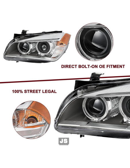 Faros Xenón JSBOYAT para BMW X1 2013-2015, DRL LED
