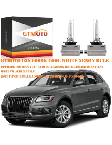 Bombillas Xenón D3S GTMOTO 6000K 35W para Audi Bi-Xenón