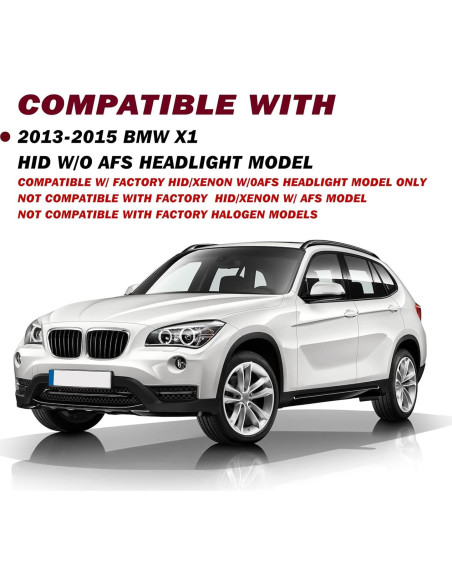 Faros Xenón JSBOYAT para BMW X1 2013-2015, DRL LED