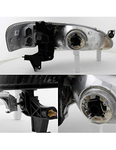 Juego de Faros Negros AKKON para Toyota Corolla 98-00 2