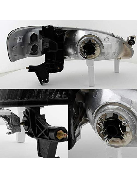 Juego de Faros Negros AKKON para Toyota Corolla 98-00