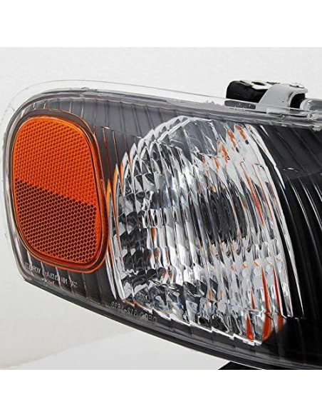 Juego de Faros Negros AKKON para Toyota Corolla 98-00