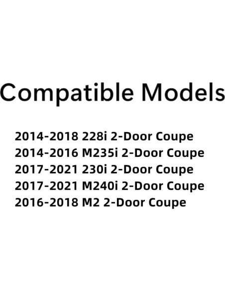 Cristal Trasero Templado BMW 228i 230i M235i M240i M2 2014-2021