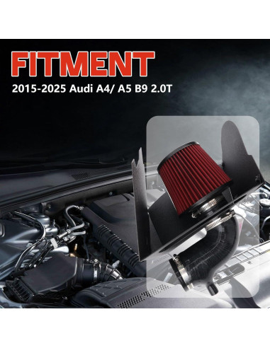 Kit de Admisión de Aire Frío LIUWEIRACING para Audi A4 A5 2.0T