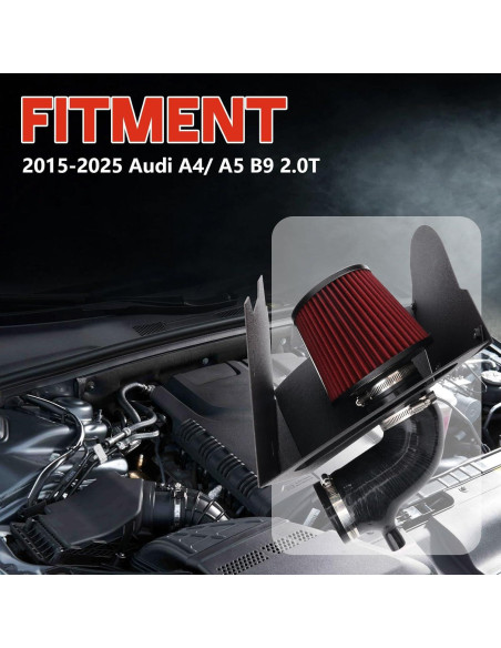 Kit de Admisión de Aire Frío LIUWEIRACING para Audi A4 A5 2.0T