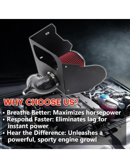 Kit de Admisión de Aire Frío LIUWEIRACING para Audi A4 A5 2.0T