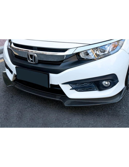 Labio Parachoques Frontal Q1-TECH para Honda Civic 2016-2021