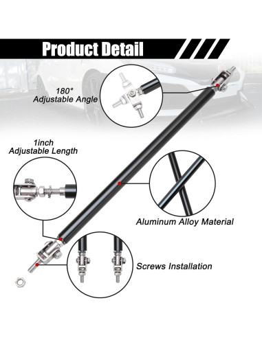 Labio de Parachoques Delantero Universal DREAMOTOR con Varillas