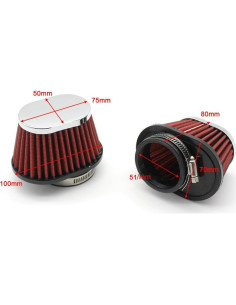 Filtro de Aire Universal Haosie 51mm para Motocicleta 2