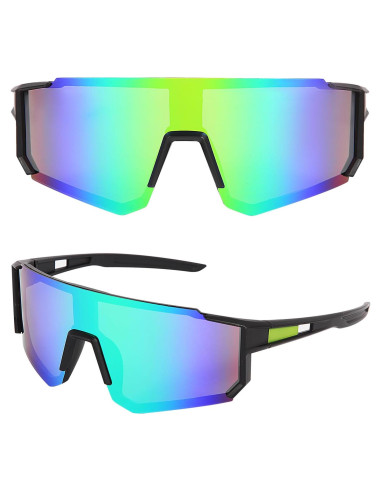Gafas de Ciclismo UV400 Gafas Deportivas Verde Unisex