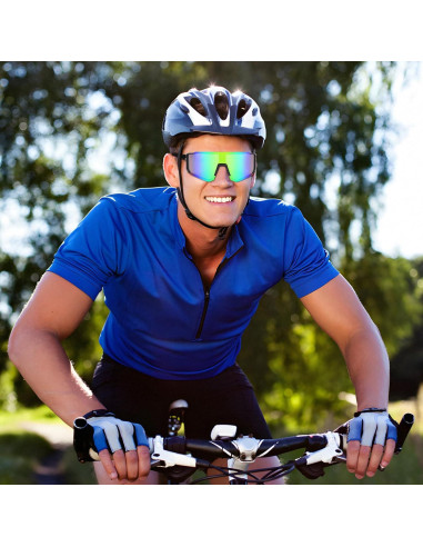 Gafas de Ciclismo UV400 Gafas Deportivas Verde Unisex