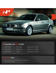 Cubierta de Válvula Izquierda A-Premium para BMW E39/E38 4.4L 2