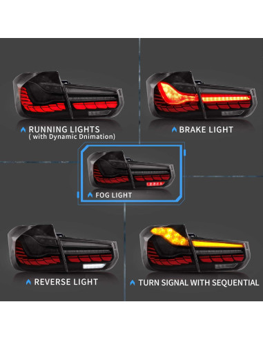Luces Traseras OLED VLAND para BMW F30 F35 F80 2013-2018