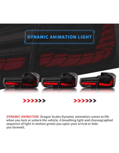 Luces Traseras OLED VLAND para BMW F30 F35 F80 2013-2018