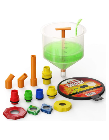 Kit de embudo para refrigerante EPAuto AQ-001-1 a prueba de derrames