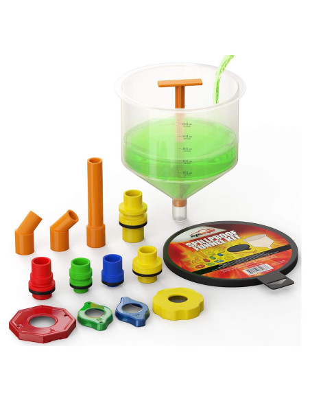 Kit de embudo para refrigerante EPAuto AQ-001-1 a prueba de derrames