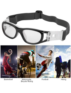 Gafas de Seguridad para Niños Tiiyee Negros UV y Antiempañantes 2