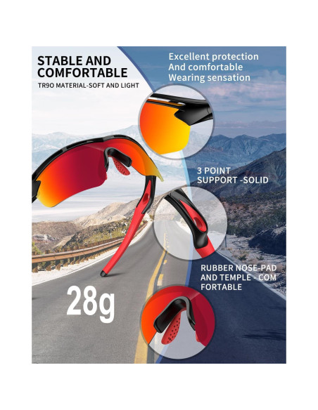 Gafas de sol deportivas Rosemal 7252 polarizadas UV400