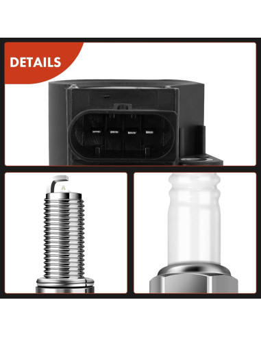 Conjunto A-Premium 6 Bobinas de Encendido y Bujías Iridio