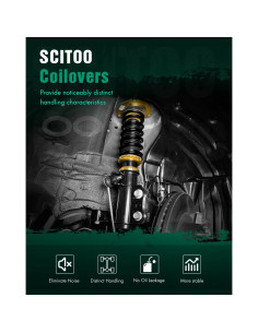 Kits de Amortiguadores Coilover SCITOO para Volkswagen Cabrio, Golf y Jetta 2