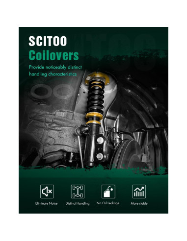 Kits de Amortiguadores Coilover SCITOO para Volkswagen Cabrio, Golf y Jetta