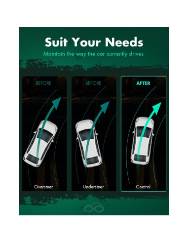 Kits de Amortiguadores Coilover SCITOO para Volkswagen Cabrio, Golf y Jetta