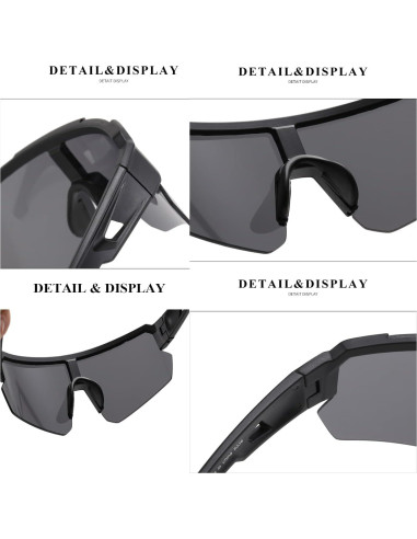 Gafas de Ciclismo ZJMZZM Tyj Polarizadas UV400 Unisex