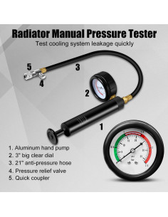 Kit de Herramientas de Prueba de Presión Radiador ADAFIRST 28PCS 2