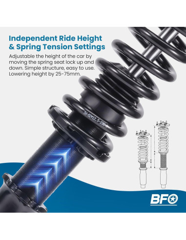 Coilovers BFO Ajustables para Ford Mustang 1994-2004
