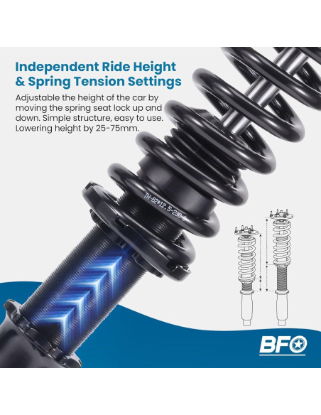 Coilovers BFO Ajustables para Ford Mustang 1994-2004