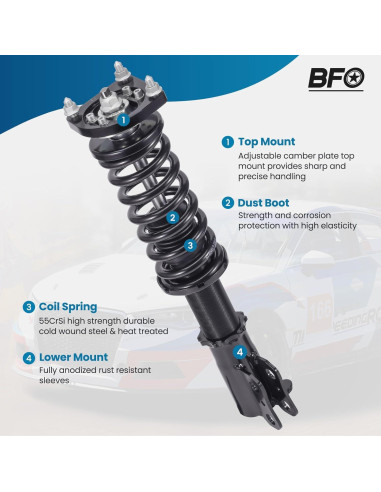 Coilovers BFO Ajustables para Ford Mustang 1994-2004