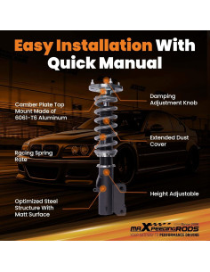 Coilover Ajustable maXpeedingrods para Ford Mustang 2005-2014 2