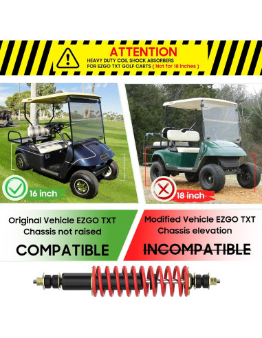 Amortiguadores de Carro de Golf 10L0L Delanteros y Traseros