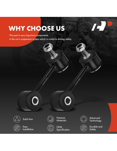 Enlaces de Barra Estabilizadora Delantera A-Premium para VW