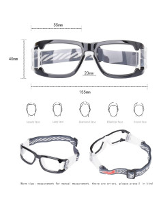 Gafas Deportivas Antivaho para Baloncesto y Fútbol - Negro 2