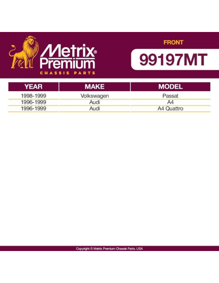 Kit de Enlace de Barra Estabilizadora Metrix 2 Piezas para Volkswagen y Audi