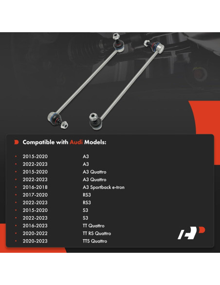 Enlaces de Barra Estabilizadora Delantera A-Premium para Audi A3